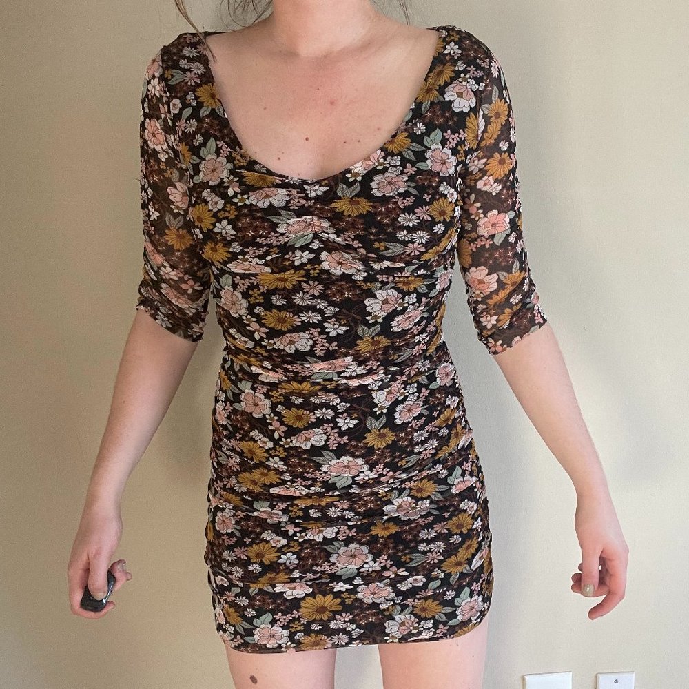 No Comment NY•LA Tight Floral Dress - Medium